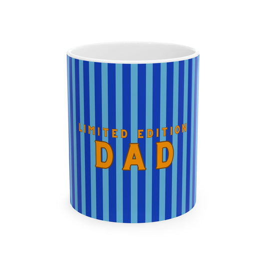 Limited Edition DAD Blue Ceramic Mug, Father's Day Mug