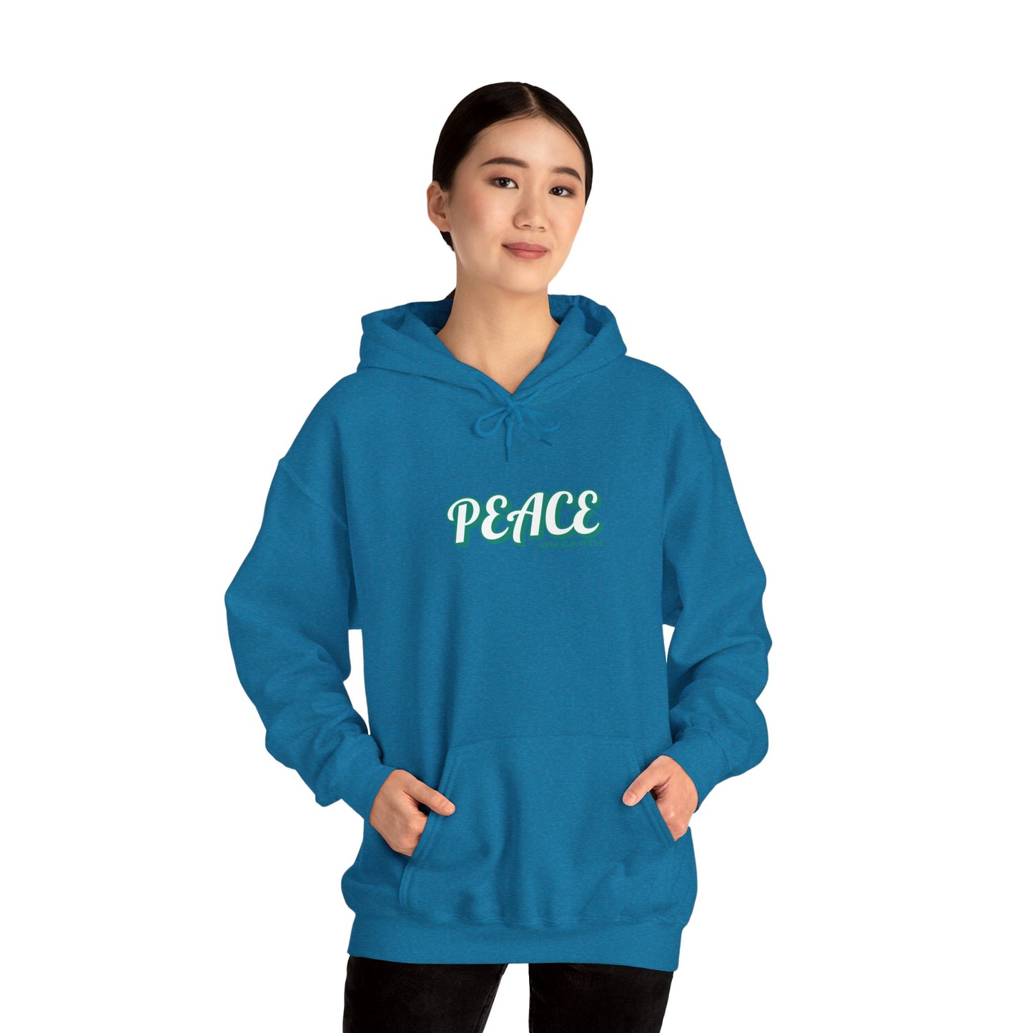 Peace on Earth Holiday Hoodie, Preppy Holiday