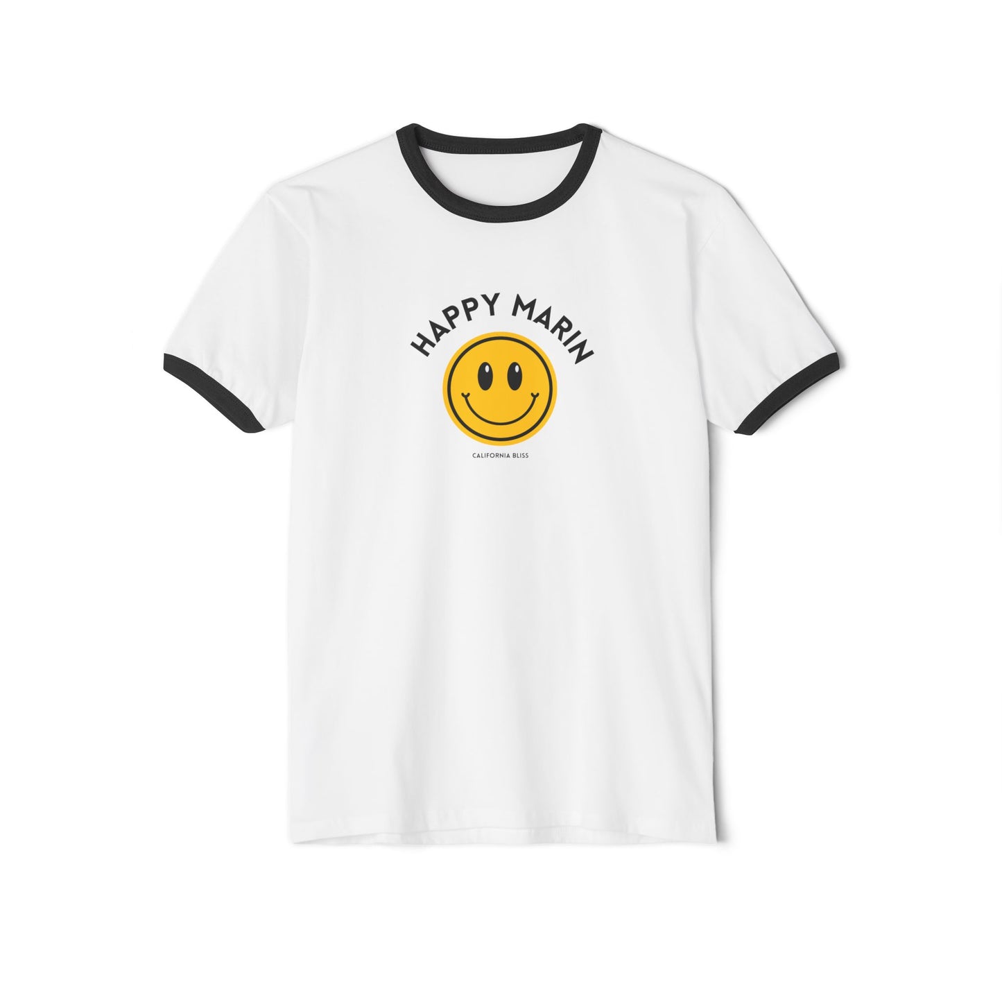 Happy Marin California Bliss Ringer T-Shirt, Unisex