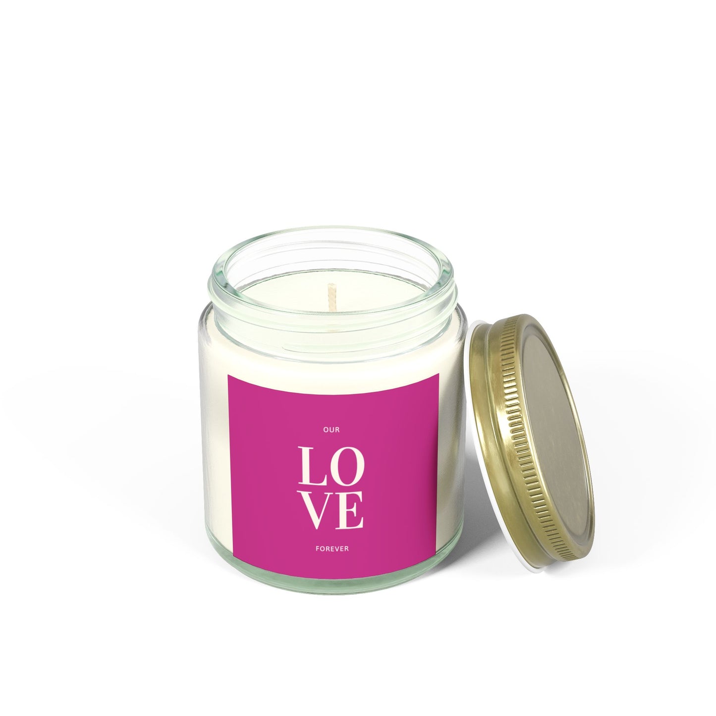 Classic Pink LOVE Scented Candles, Sweet Scents