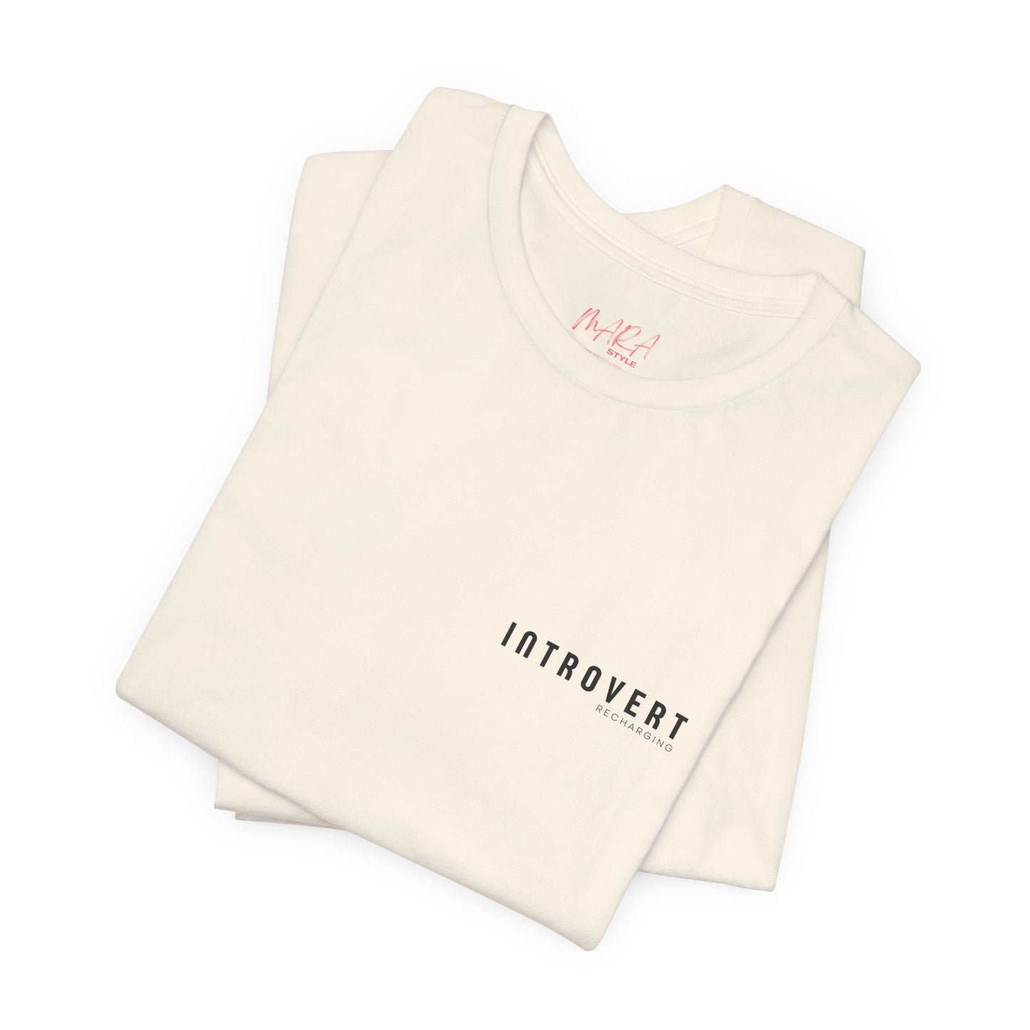 Introvert Recharging Tee, Natural 