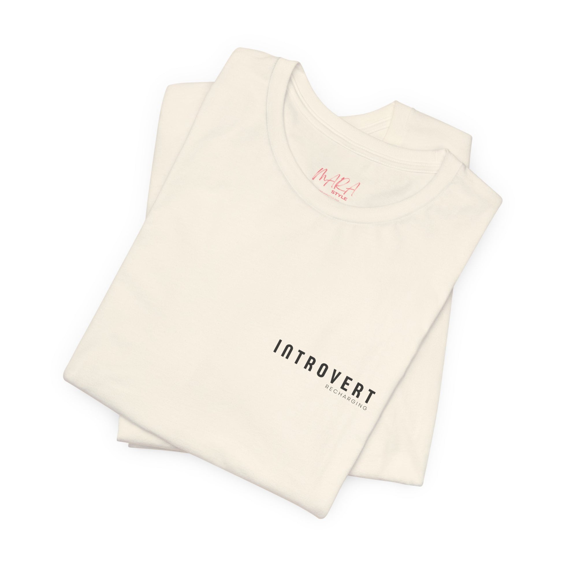 Introvert Recharging Tee, Natural 