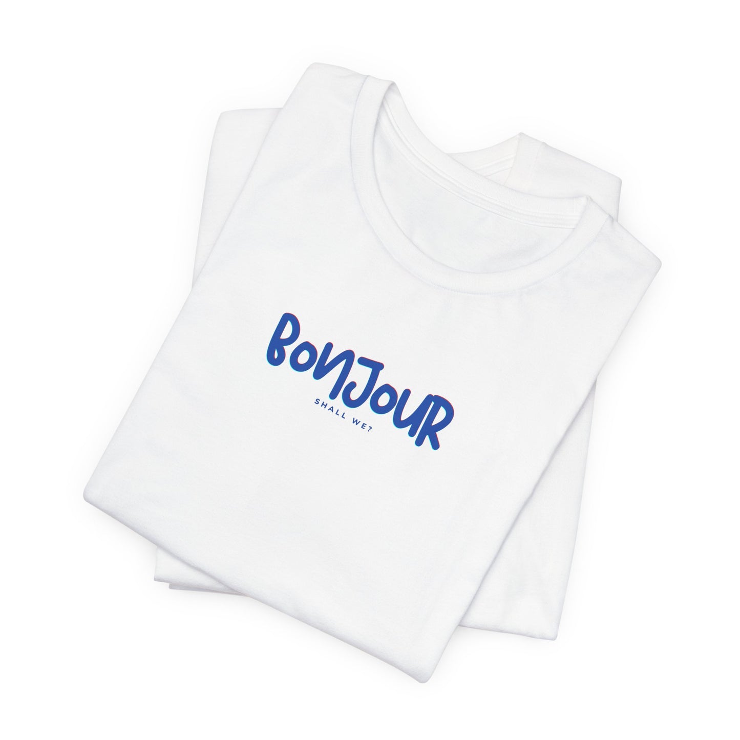 Bonjour Ladies Tee, French Preppy