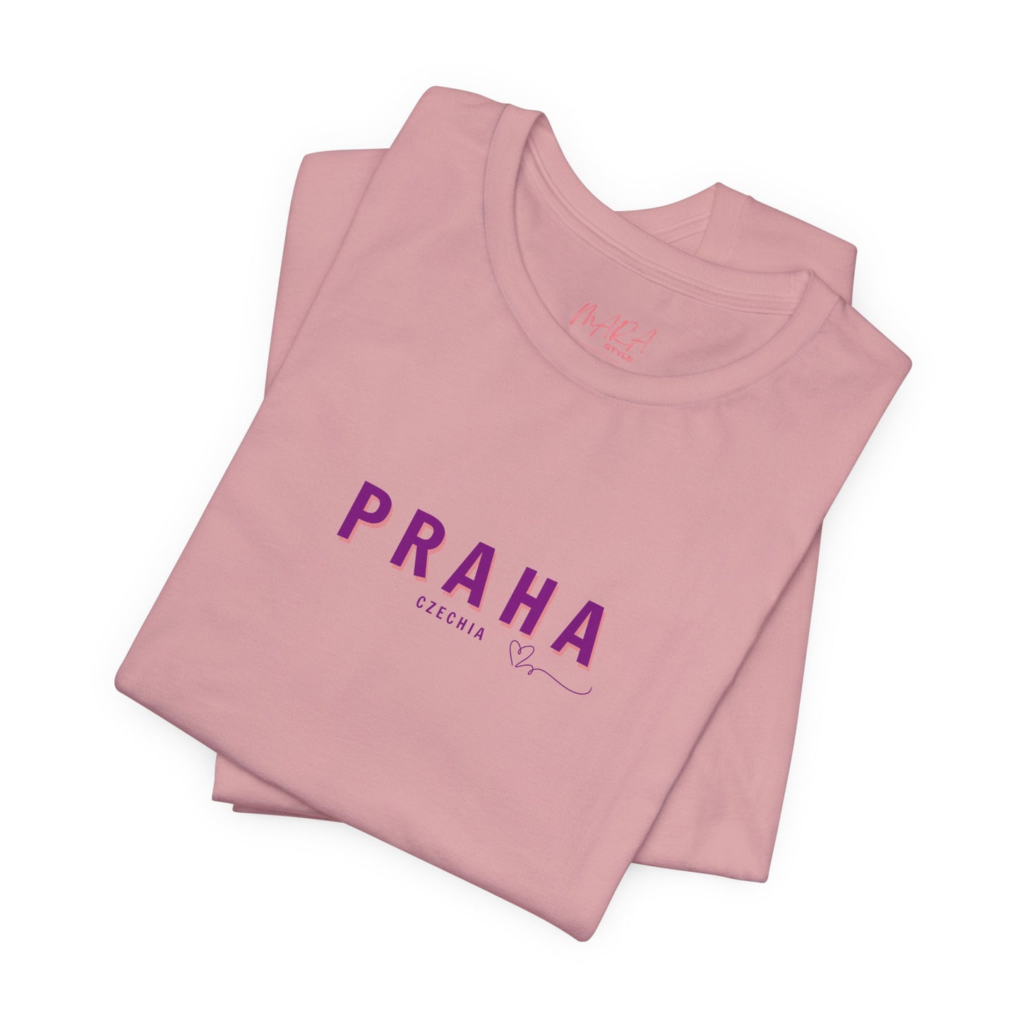 PRAHA, Czechia Minimalist Tshirt, Global Nomads Edition