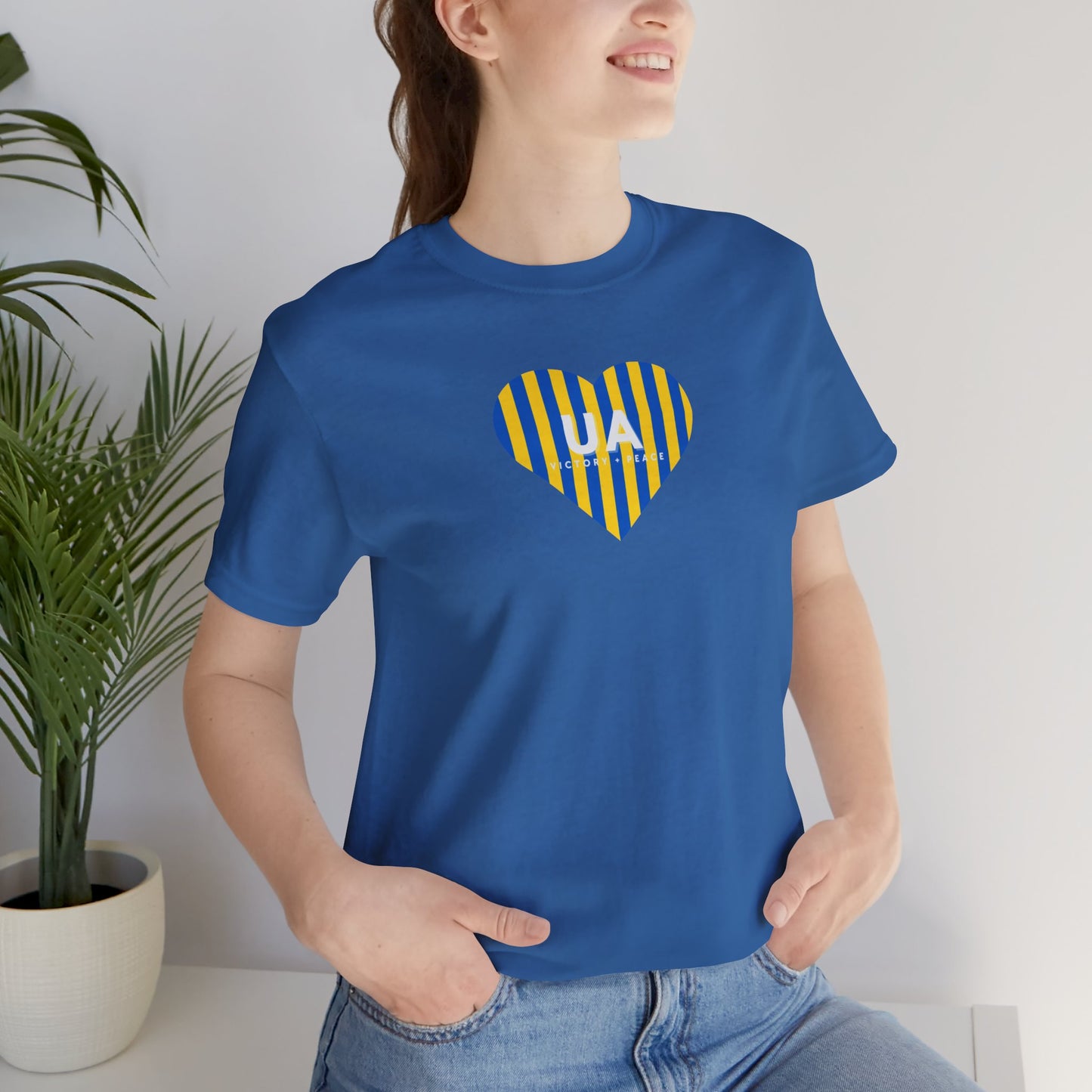 Ukraine Heart Support Tee - Slava Ukraini