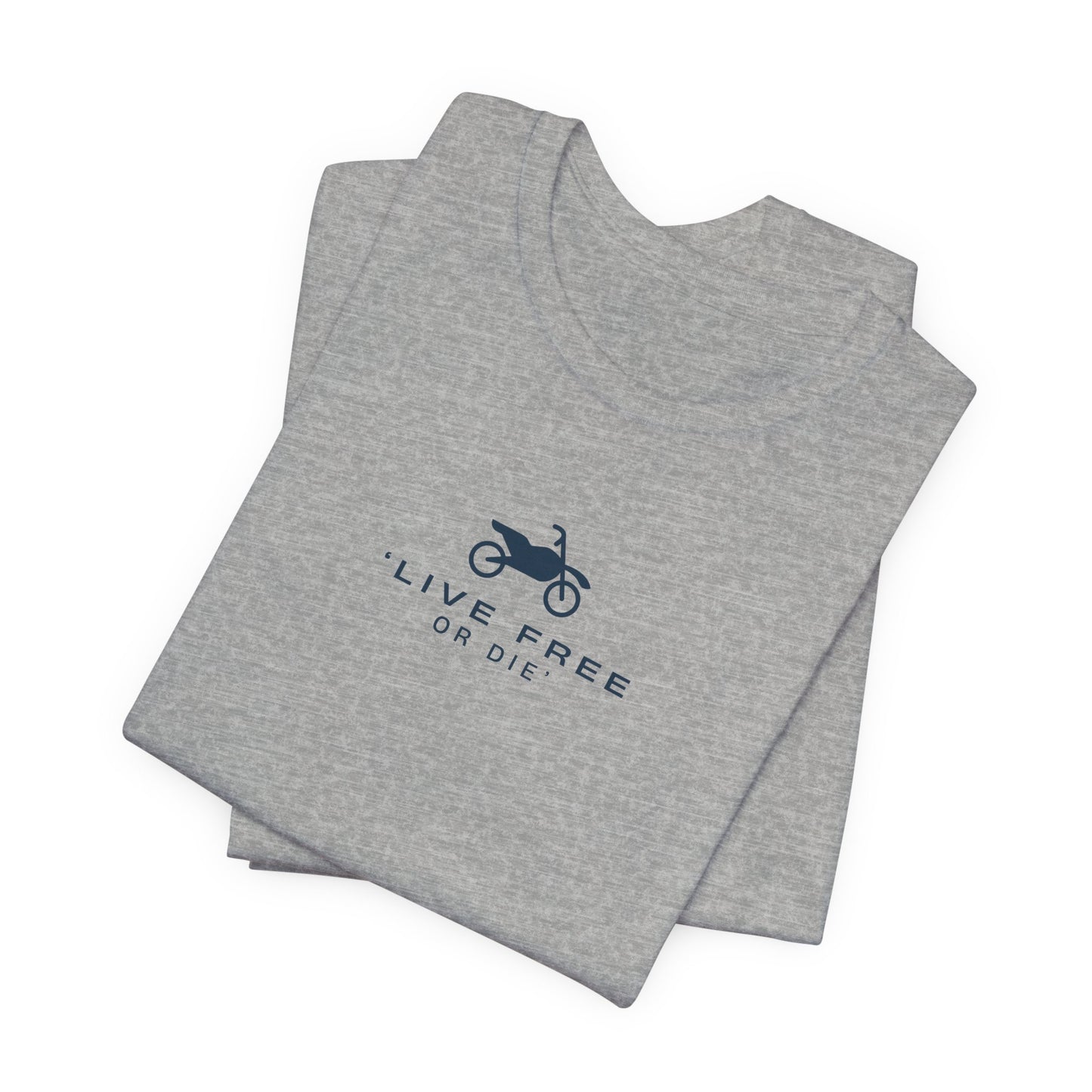 Live Free or Die Motto Tee - Grey