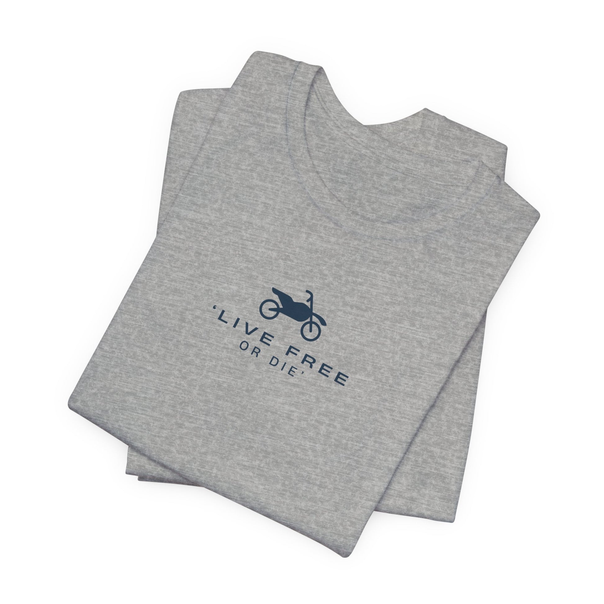 Live Free or Die Motto Tee - Grey