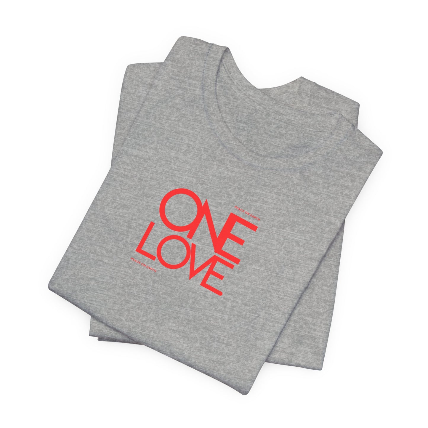 One Love Tee, PEACE ON EARTH  Holiday Shirt