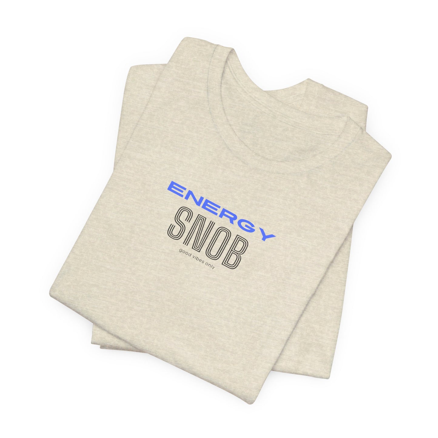 ENERGY SNOB Unisex Cotton Tee | Yoga Wear