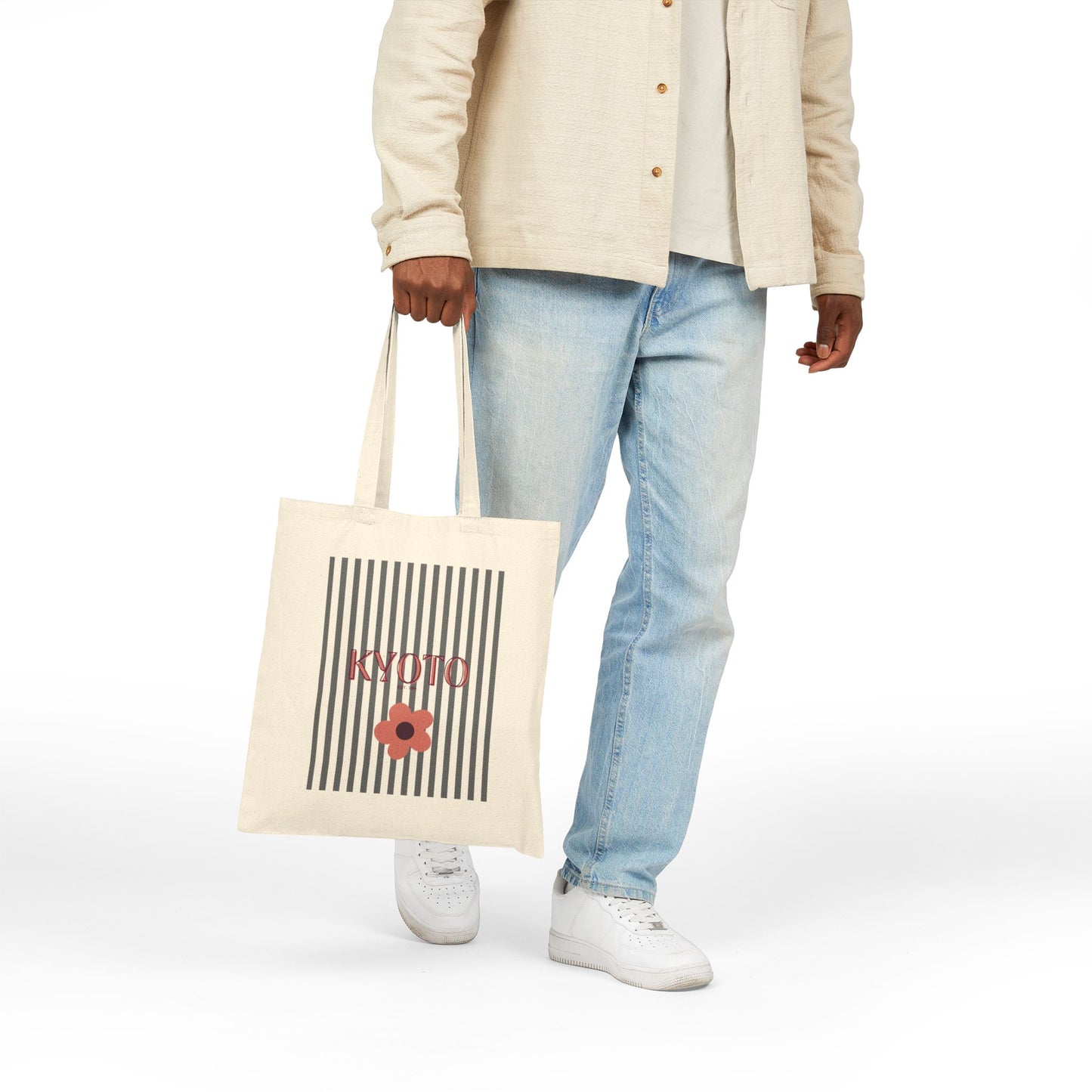 KYOTO Cotton Canvas Tote Bag - Global Nomad Edition