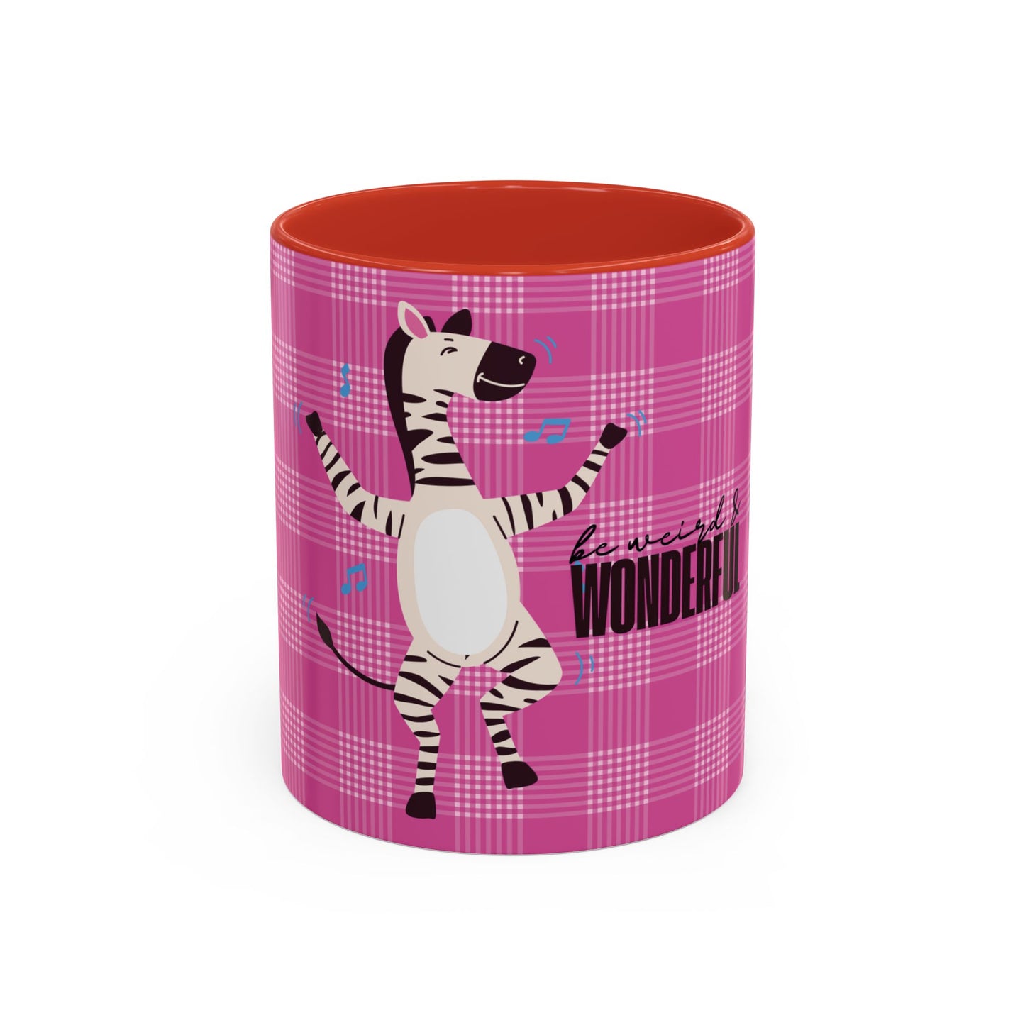 Dancing Zebra 'Be Weird & Wonderful' Accent Coffee Mug — Fun Kid's Mug