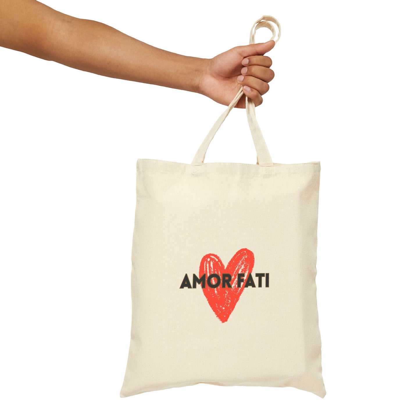 Amor Fati Graphic Cotton Tote Bag