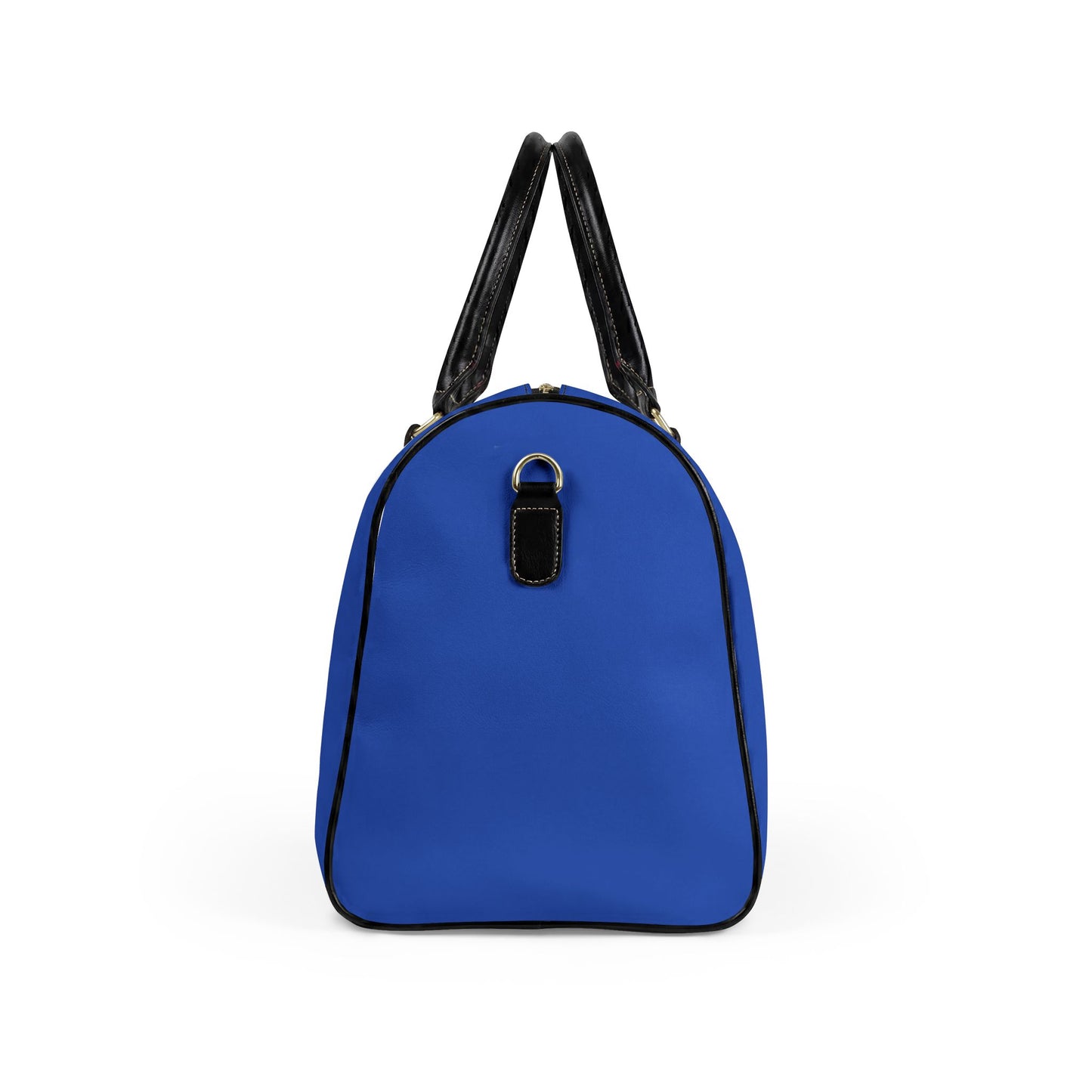 Paris Je T'aime Leather Weekender Bag — Colbalt Blue Travel Duffle