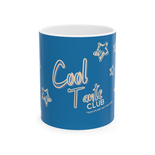 Cool Tante Club Ceramic Mug, Auntie Coffee Cup, TEAL Blue