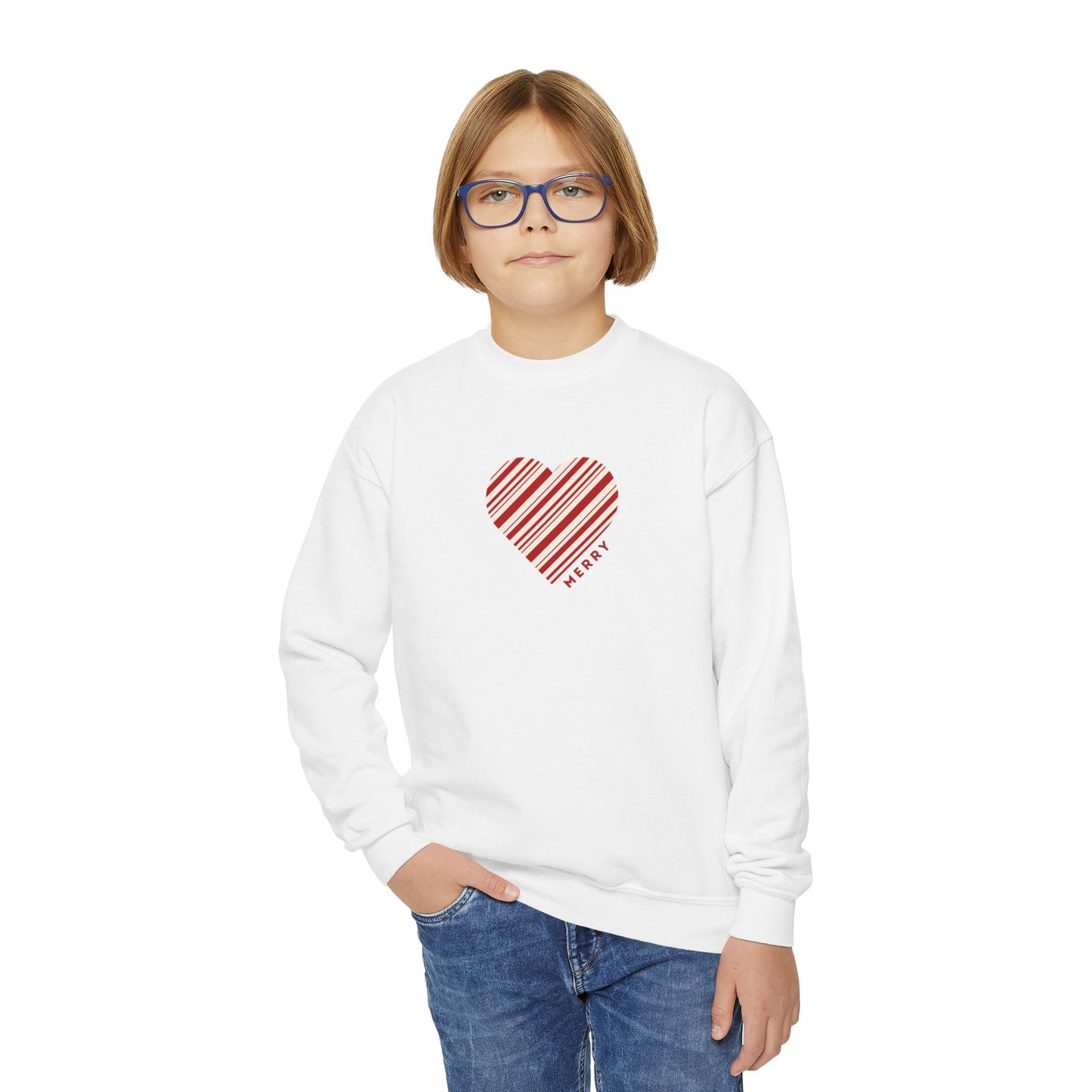 Peppermint Twist Teen Christmas Sweatshirt