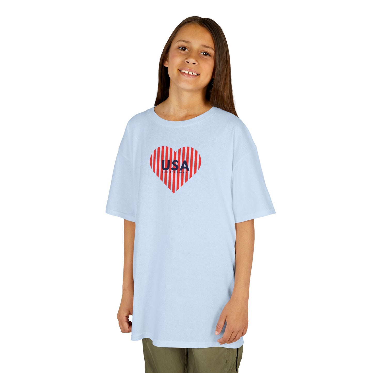 Kids Tee - USA Land of Big Hearts