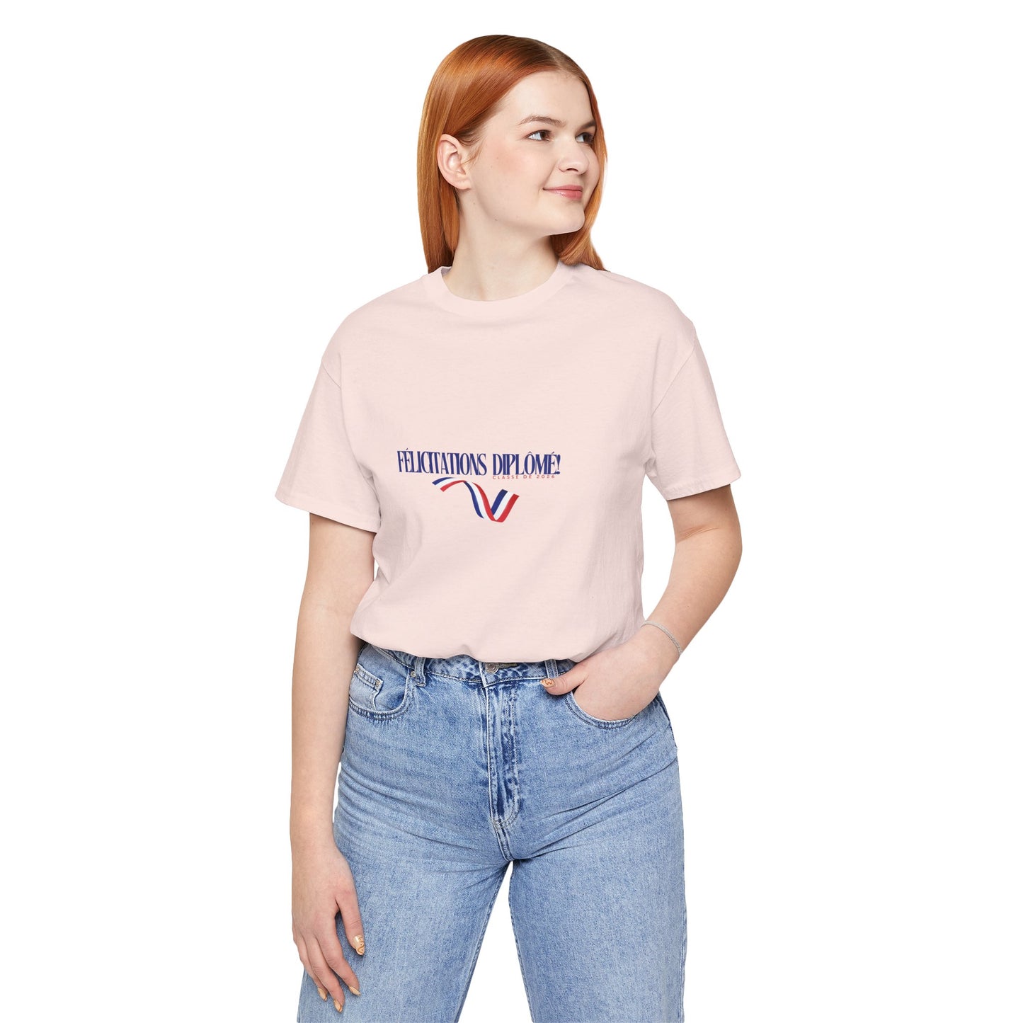 French Graduation Tee, Pink