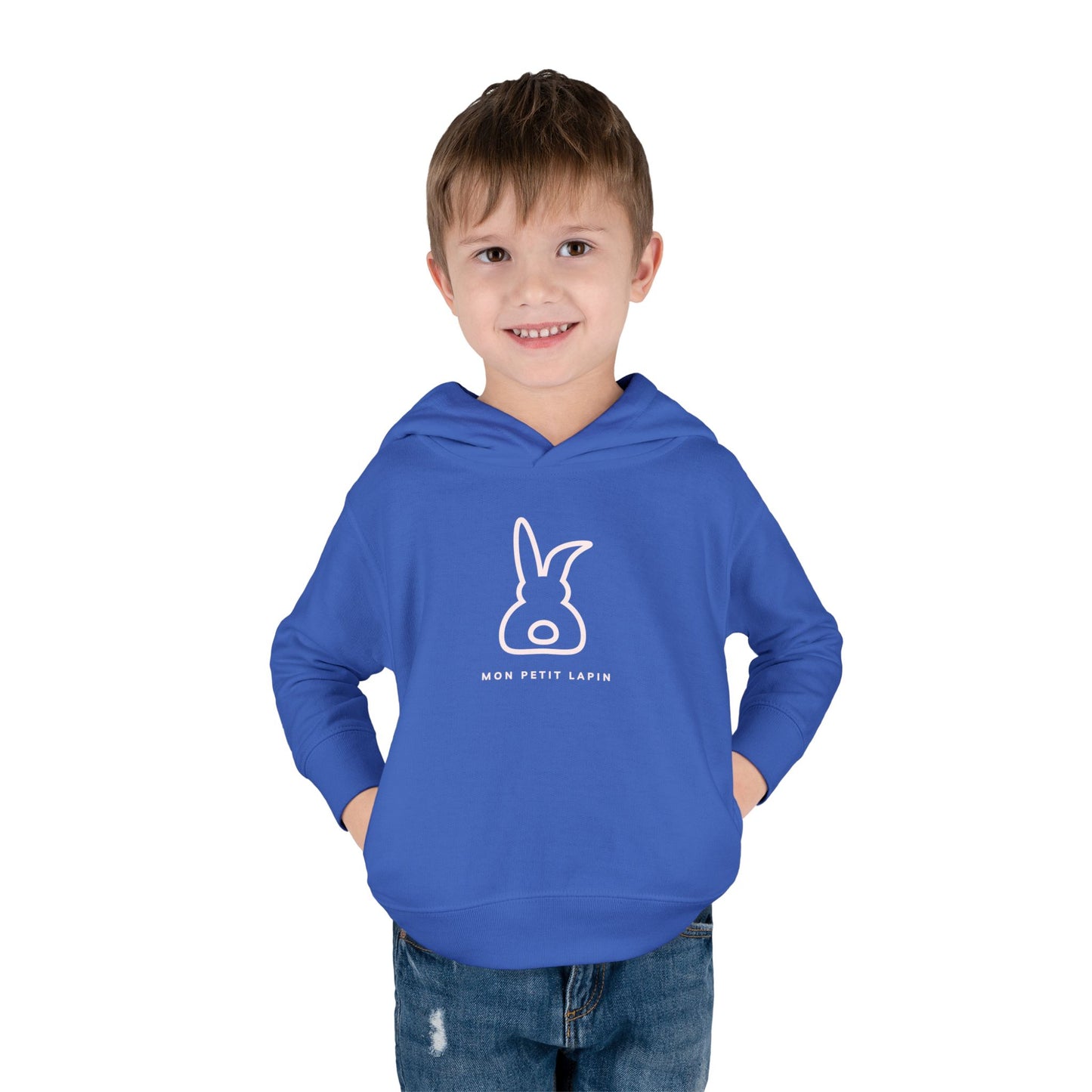 Mon Petit Lapin - Cute Toddler Fleece Hoodie Pullover