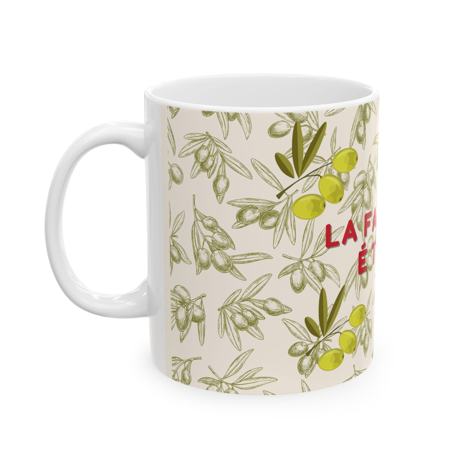 Italian Ceramic mug, La Famiglia E Tuto