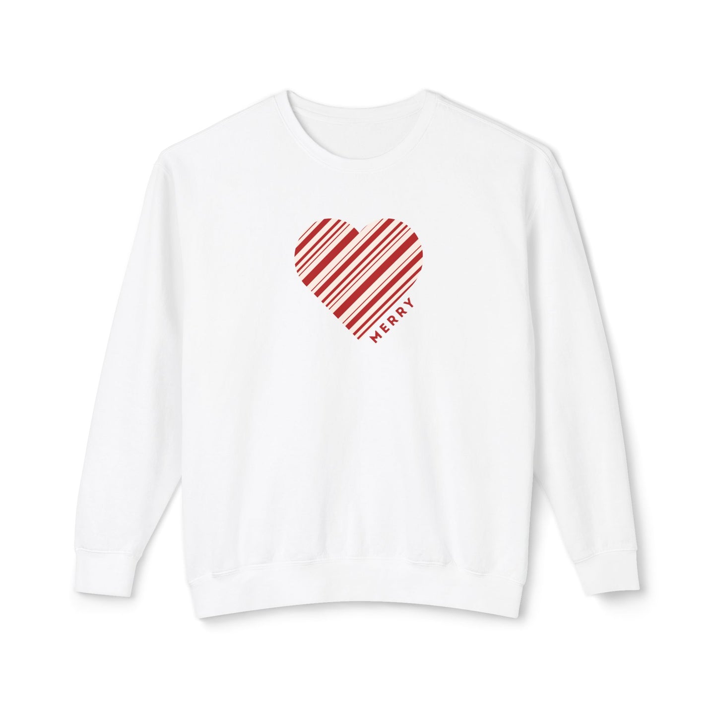 Peppermint Twist Heart Christmas Sweater