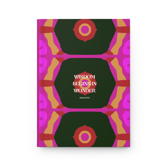 Book cover with geometric design and text on a white background