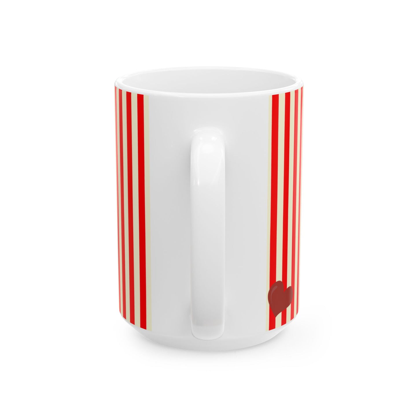 I Love Coffee Ceramic Mug-RED, J'adore le café