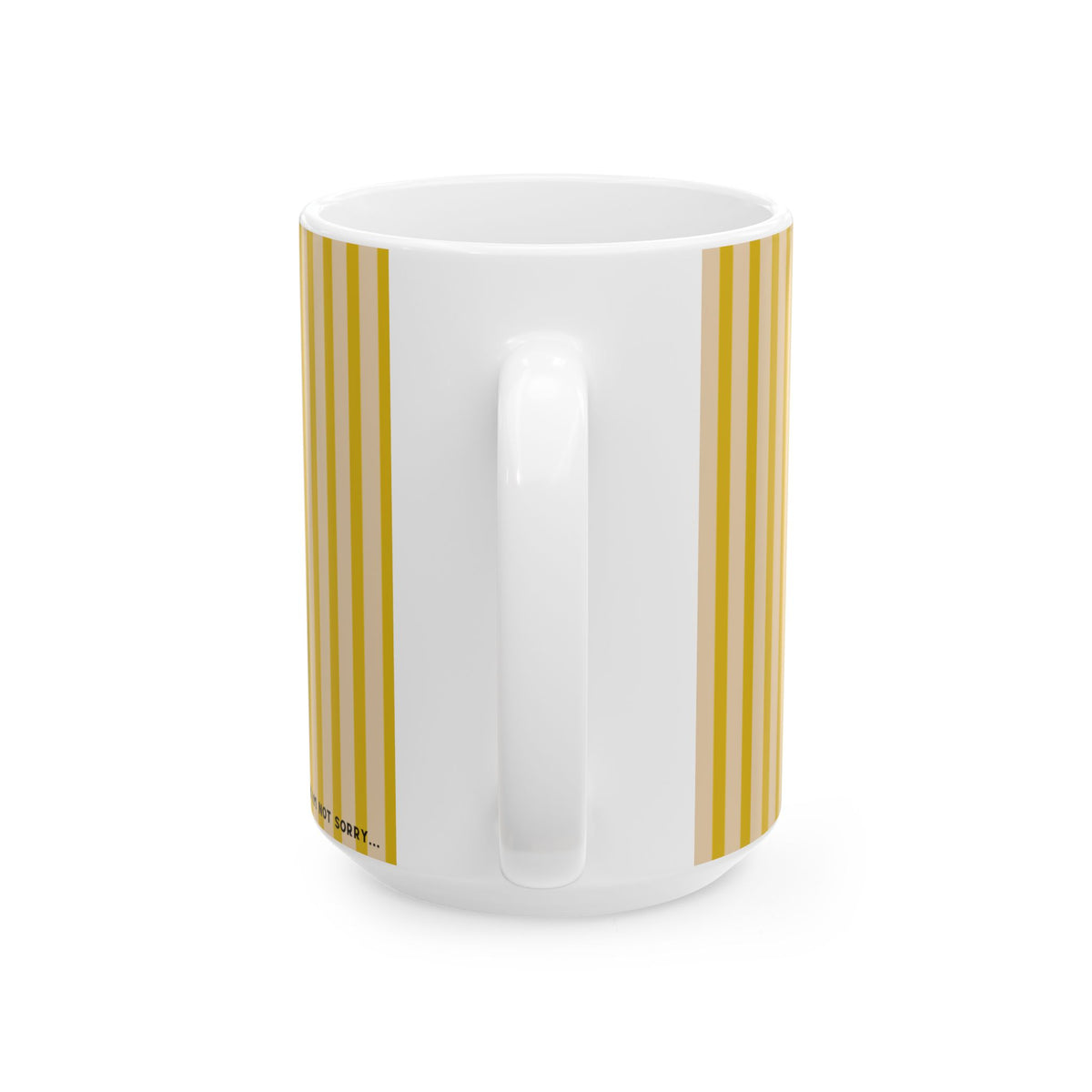 "I’ve Been Naughty" Retro Stripe Ceramic Mug — Funny Holiday Coffee Cup (11oz & 15oz)