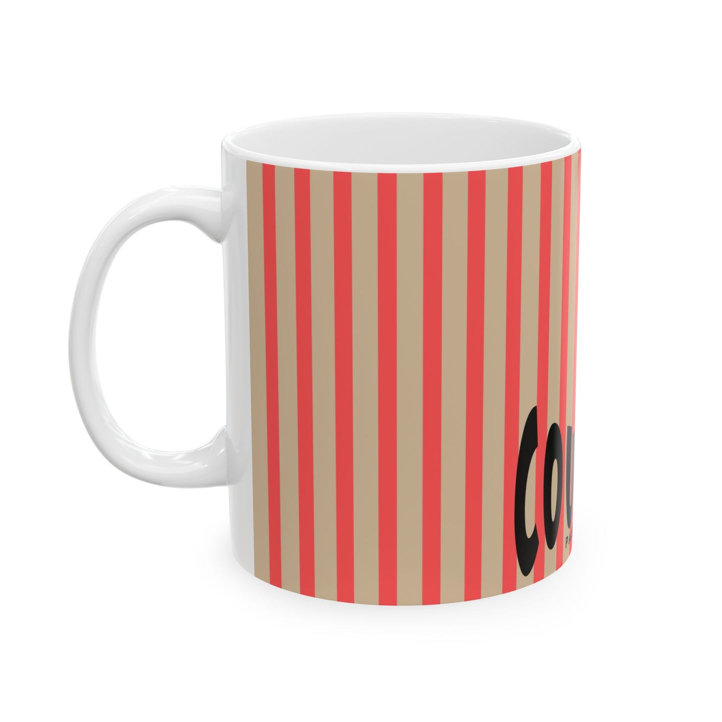 COURAGE - Pass it On-  Ceramic Mug —  Motivational Coffee Cup