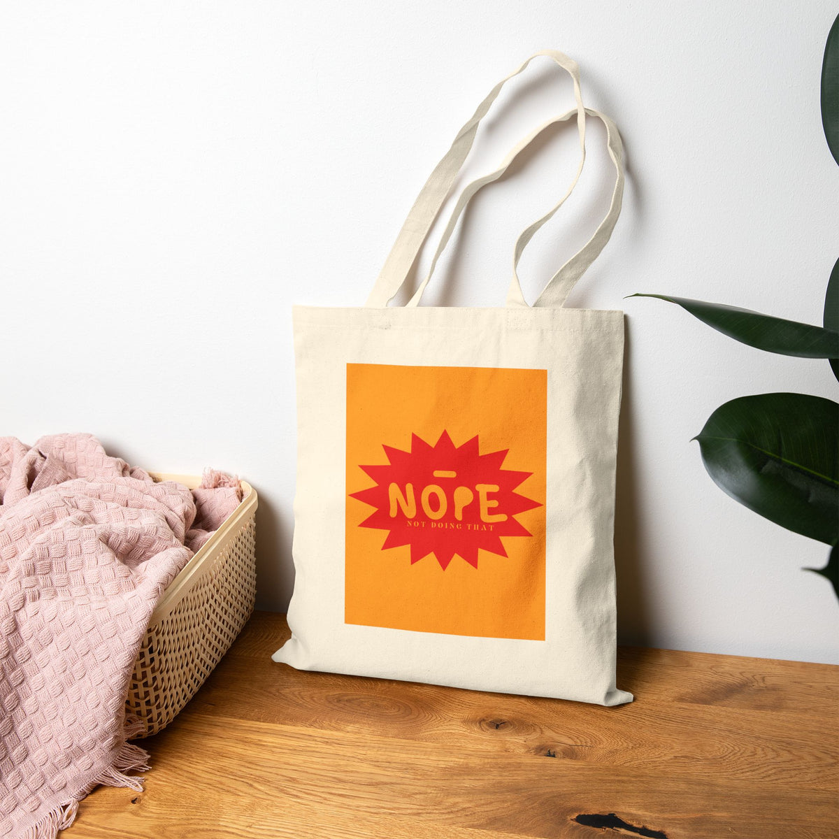 NOPE Pop Art Tote Bag