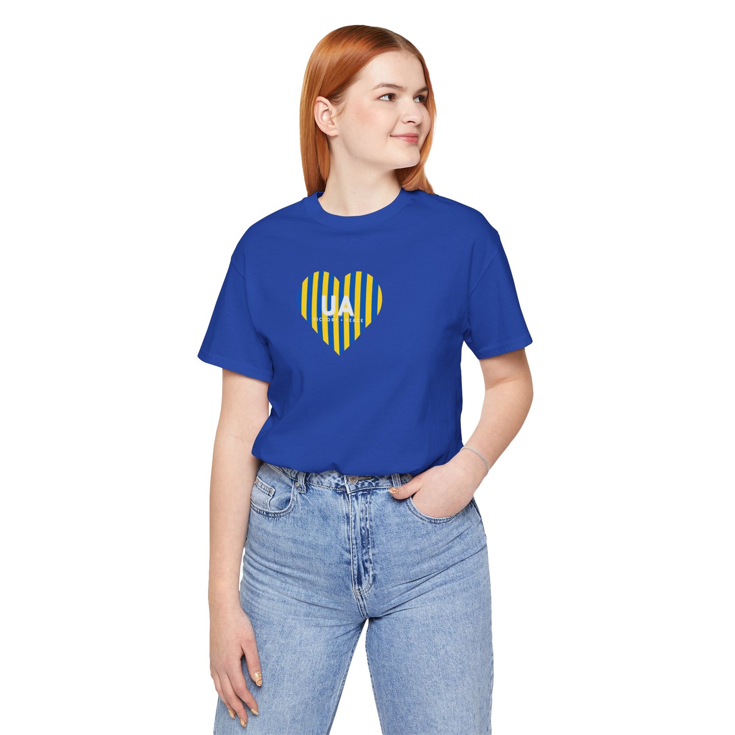 Ukraine Heart Support Tee - Slava Ukraini