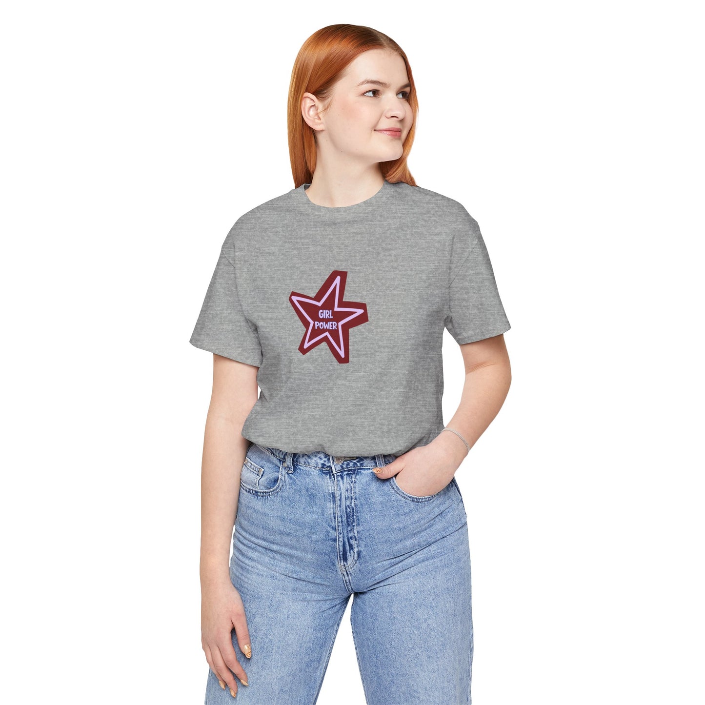 Girl Power Cotton Tee, Feminist Top