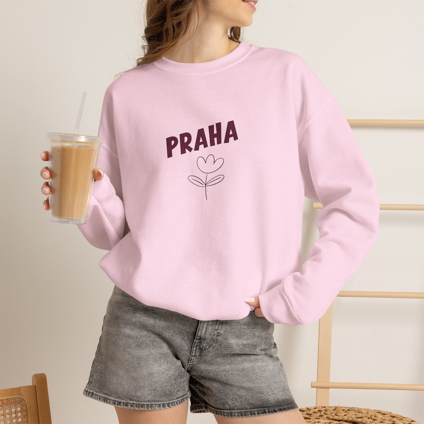 PRAHA Floral Crewneck Sweatshirt - Global Nomad Edition