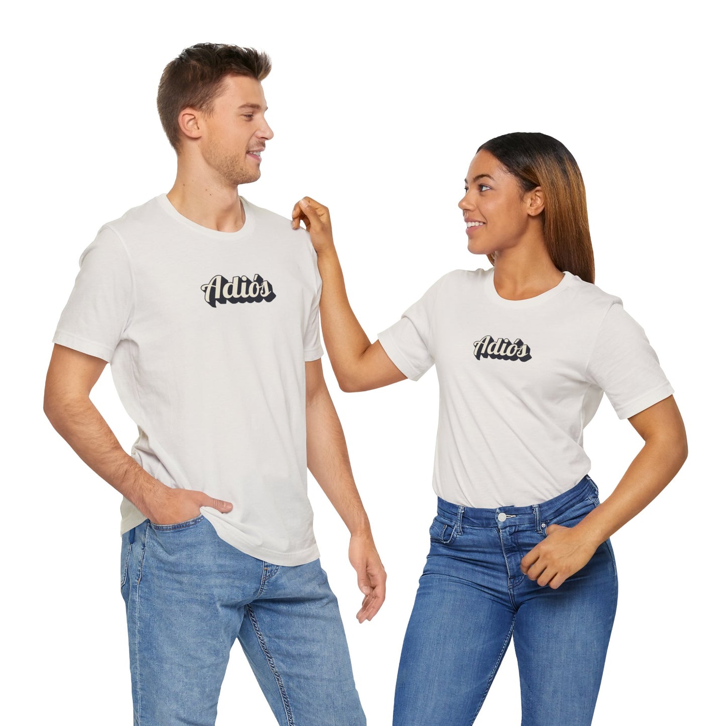 Spanish Goodbye ADIOS Unisex Tee, Soft Fabric