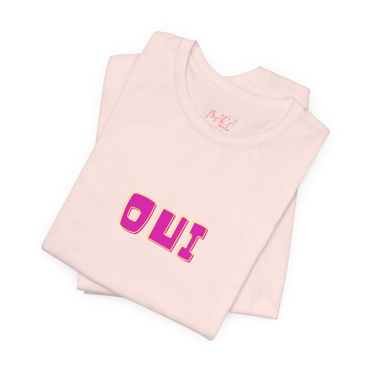 French Bold OUI Tee, Summer Colors
