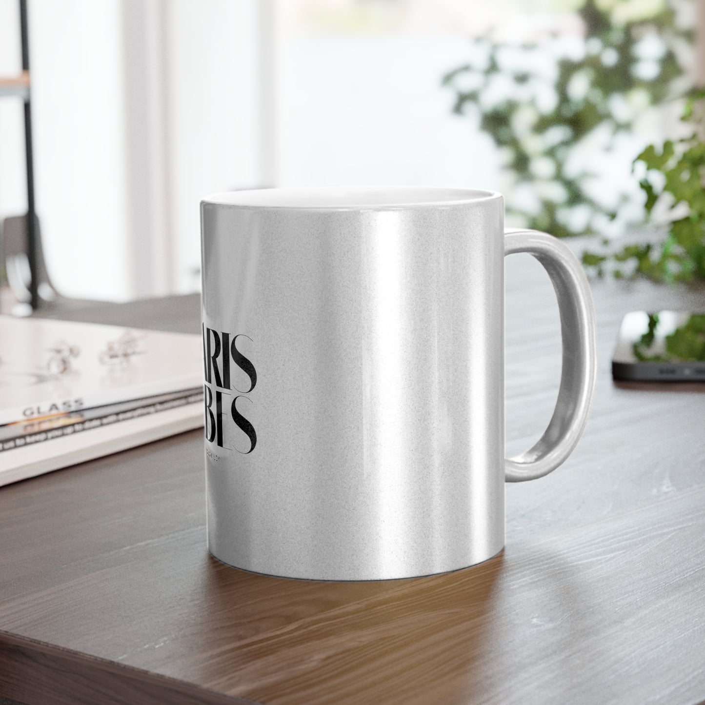 Metallic Paris Vibes Spark Joy Mug. Gold/Silver  — Holiday Collection