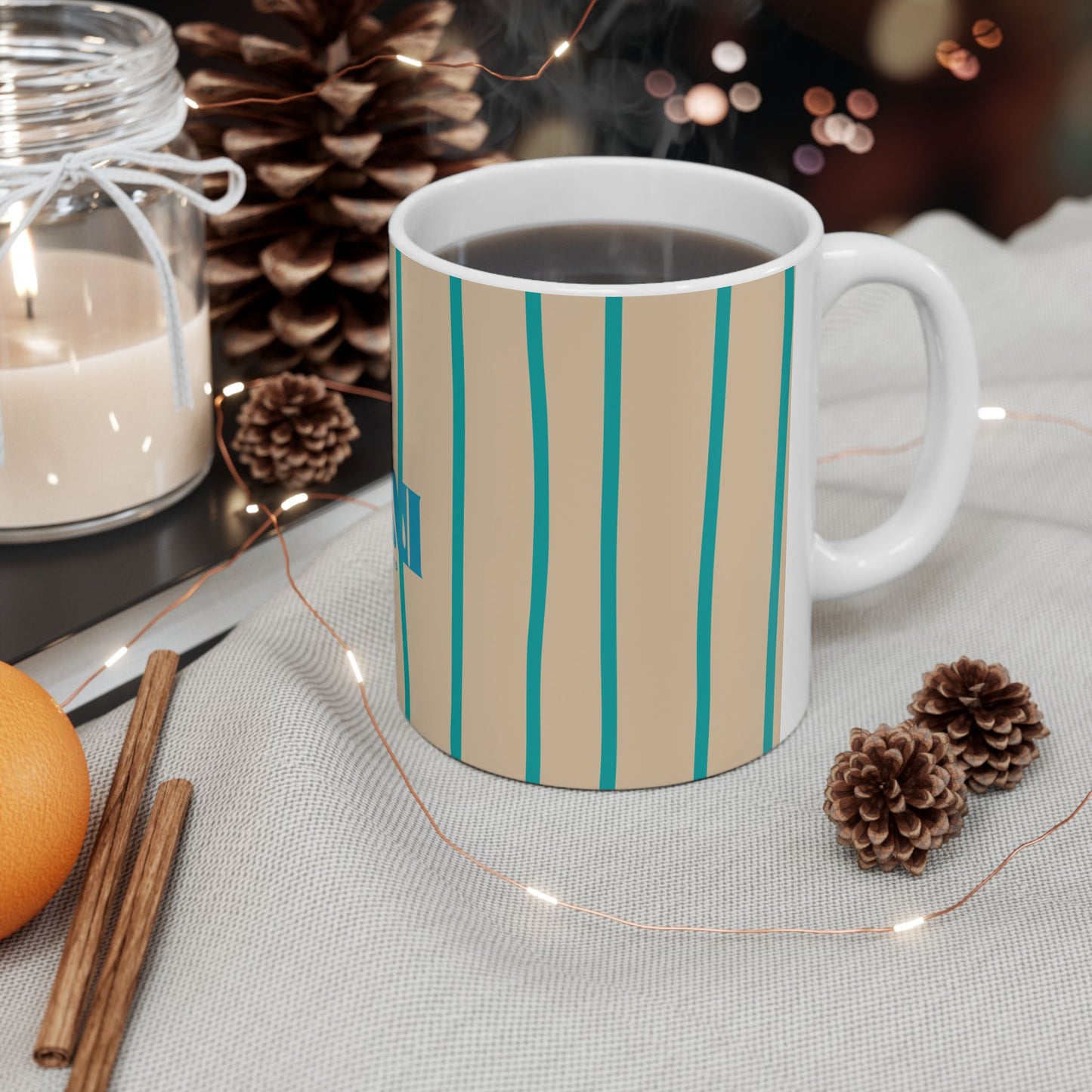 Astrological Wheel Gemini Mug, Whimsical Bday Gift