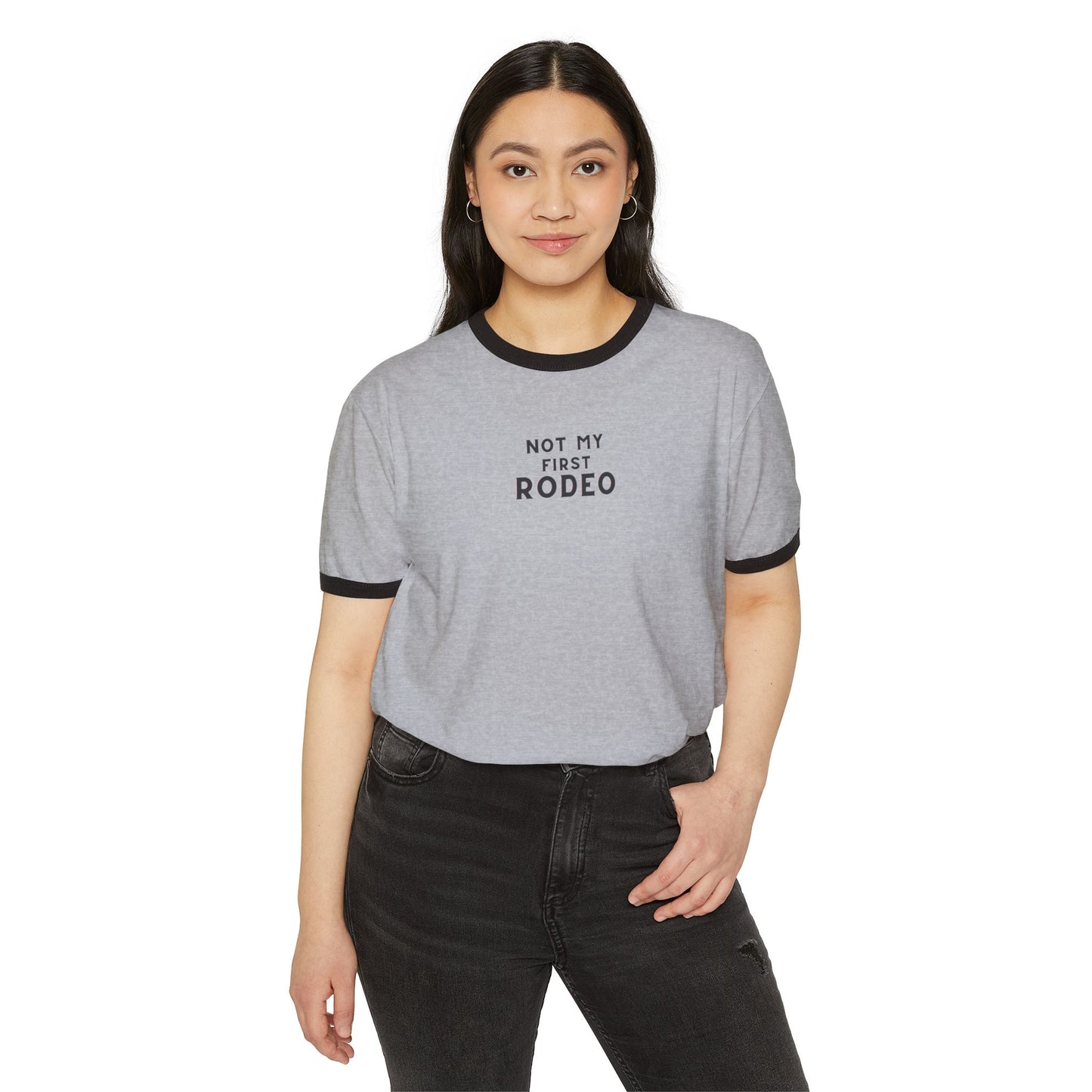 "Not My First Rodeo" Women's Ringer Tee