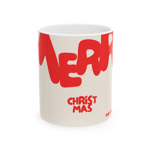 Fun Christmas Mug, White 