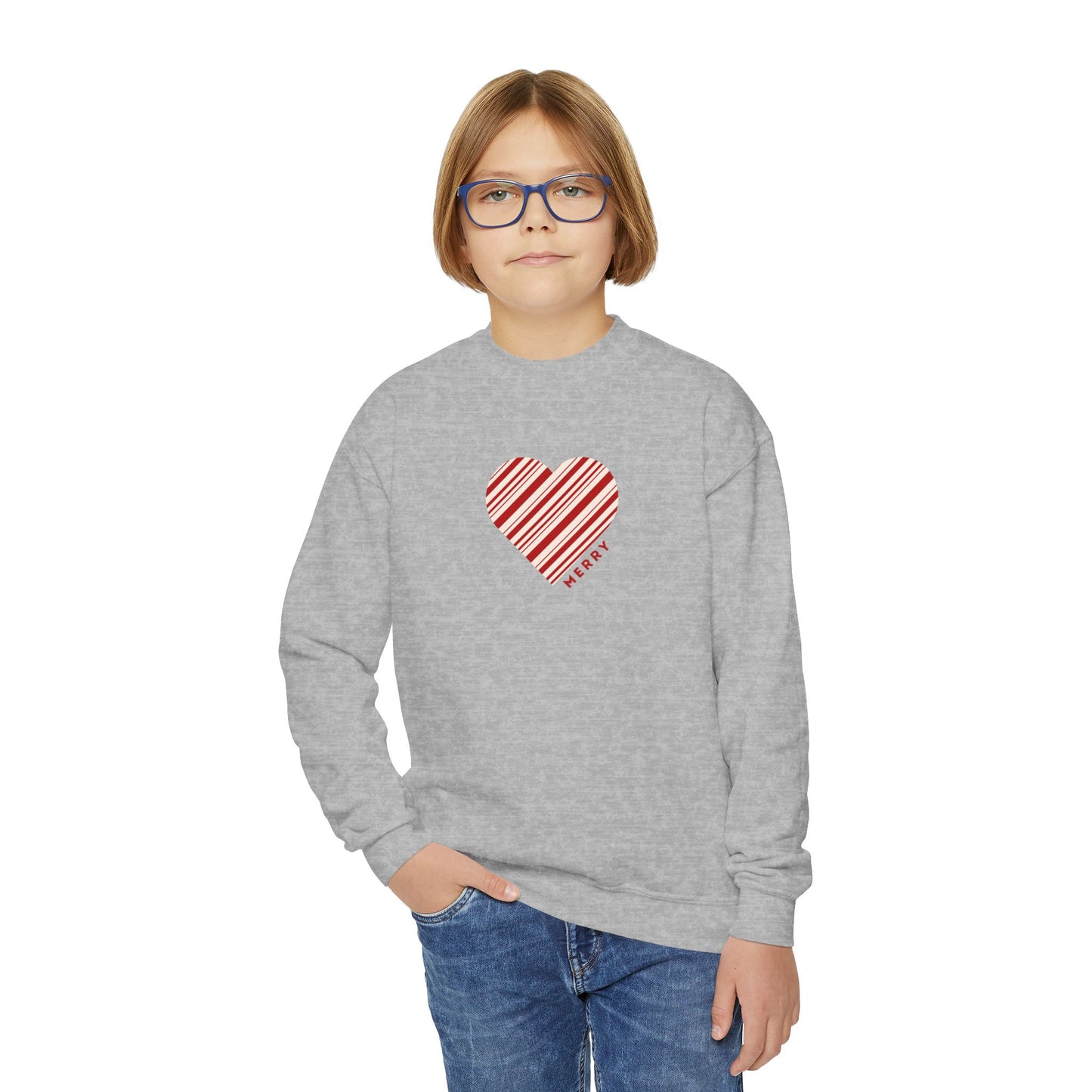 Peppermint Twist Teen Christmas Sweatshirt