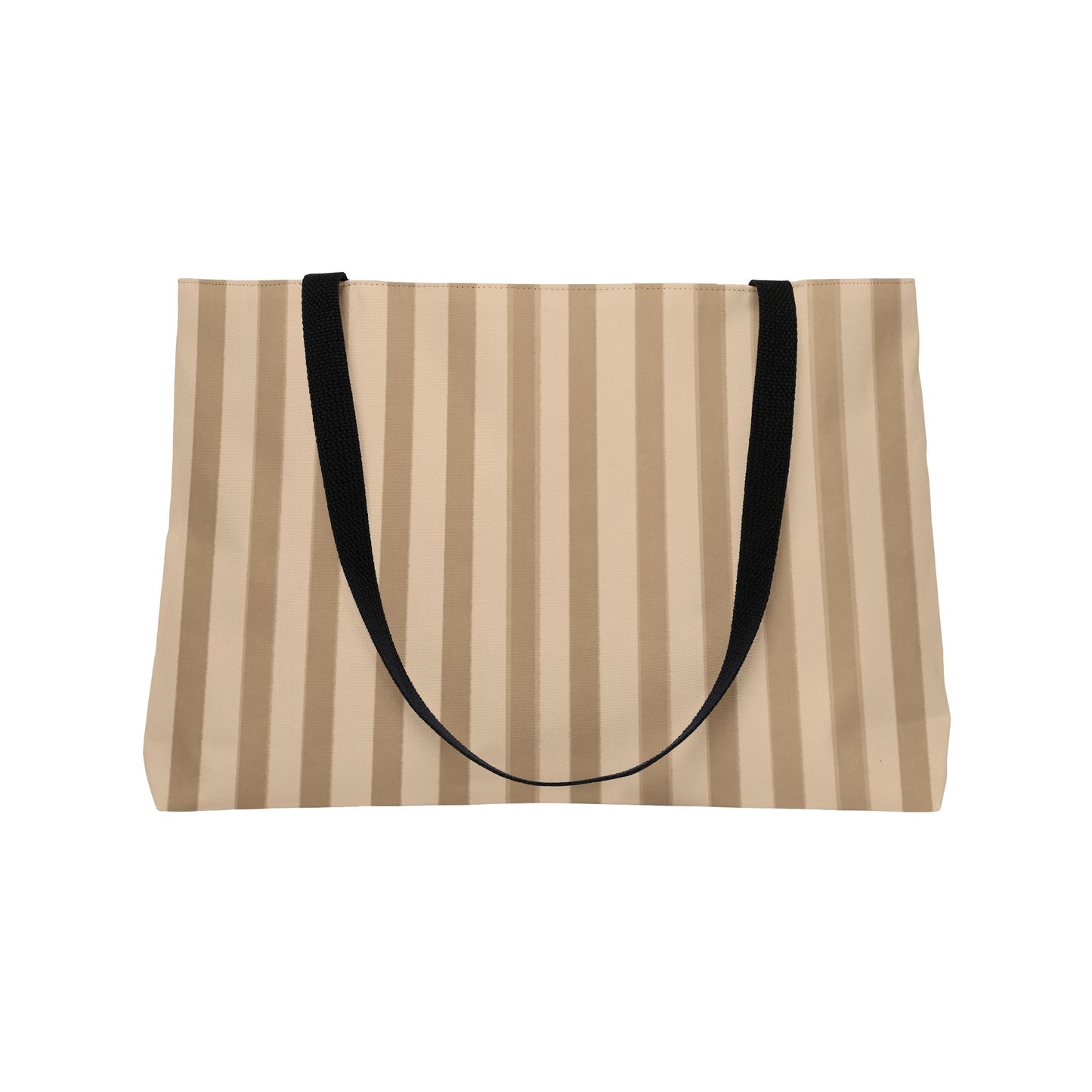 Beige stripped tote for women

