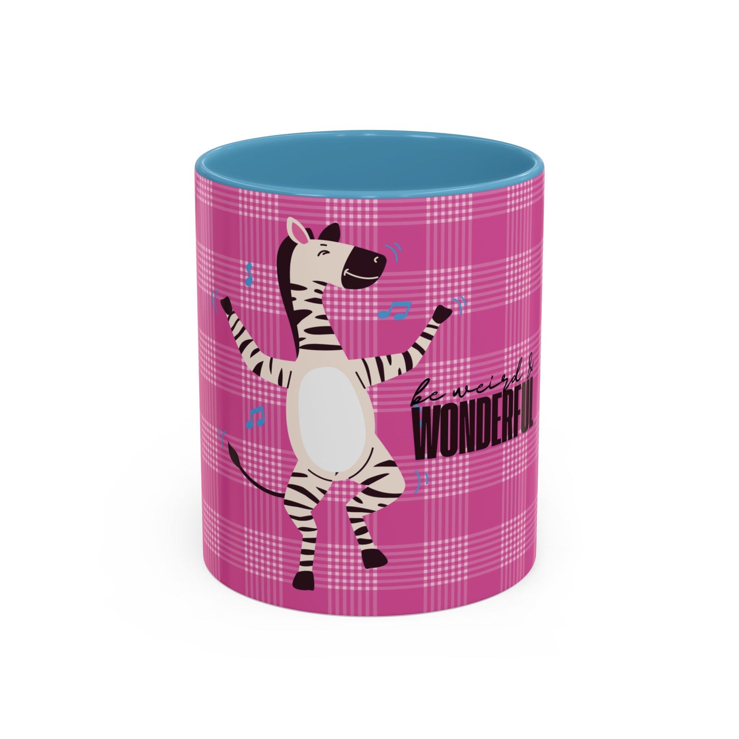Dancing Zebra 'Be Weird & Wonderful' Accent Coffee Mug — Fun Kid's Mug