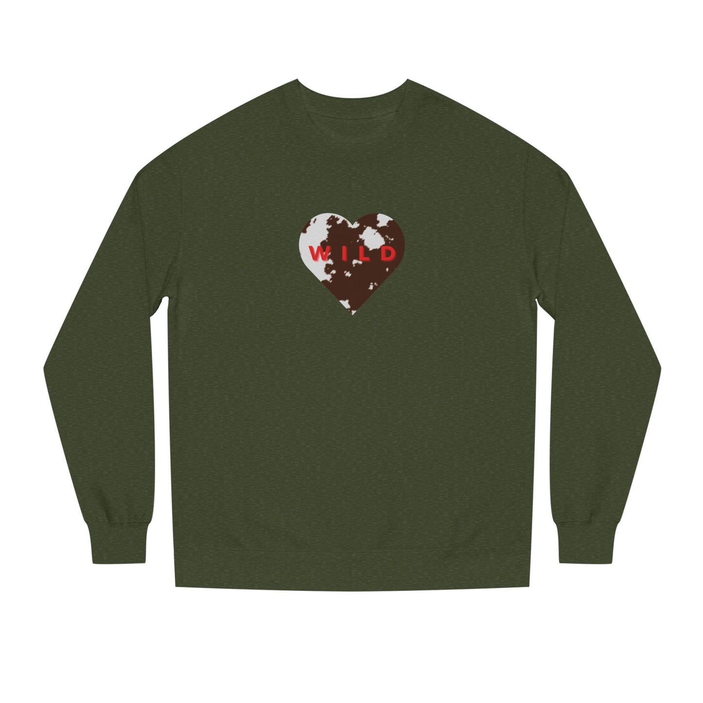 WILD Cowhide Heart Sweatshirt