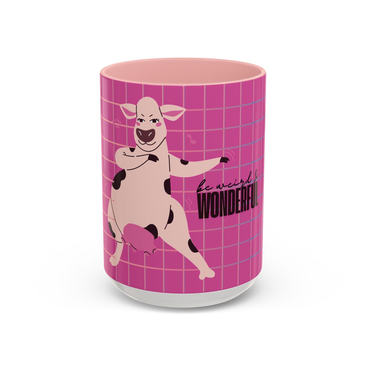 Pink Cow 'Be Weird & Wonderful' Accent Coffee Mug — Fun Kid's Mug