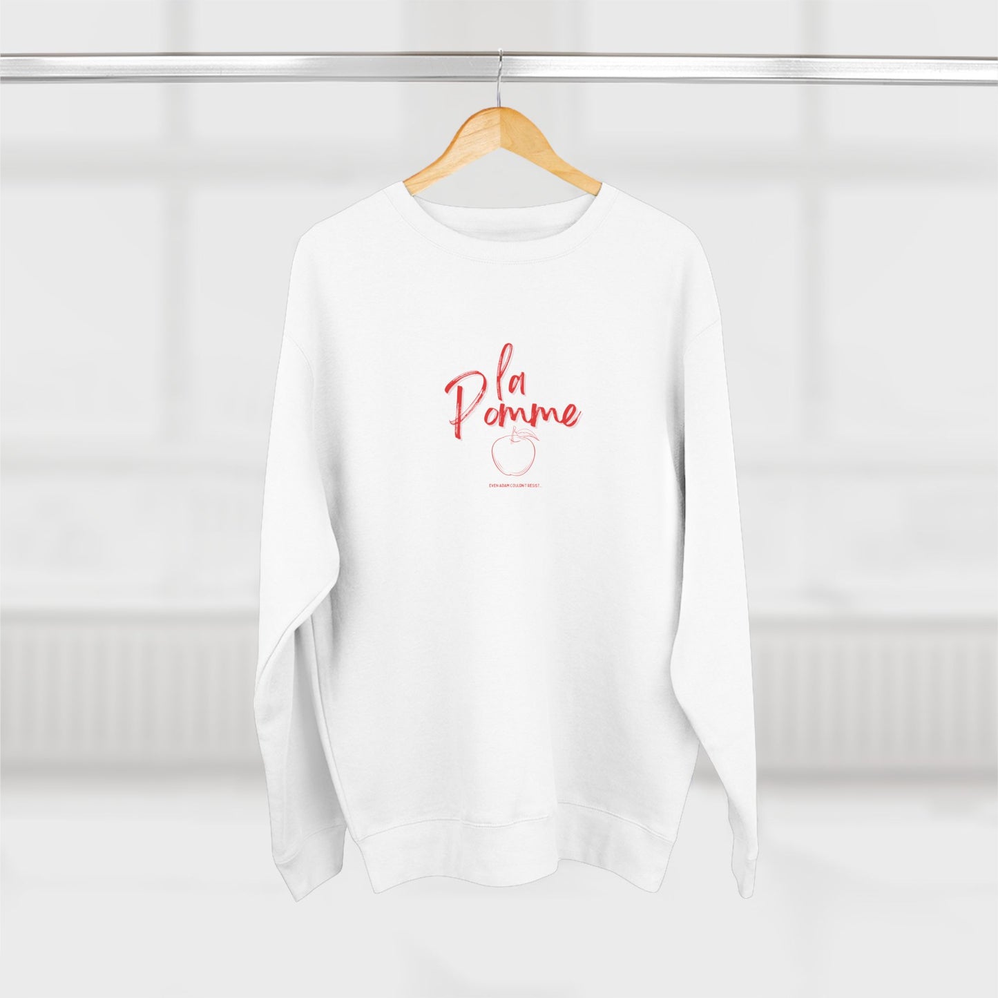 La Pomme Crewneck Sweatshirt, French Preppy