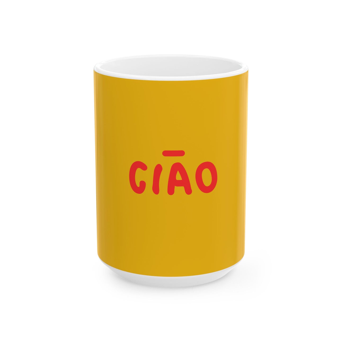 Sunny Ciao Mug,  Playful Kitchen Decor