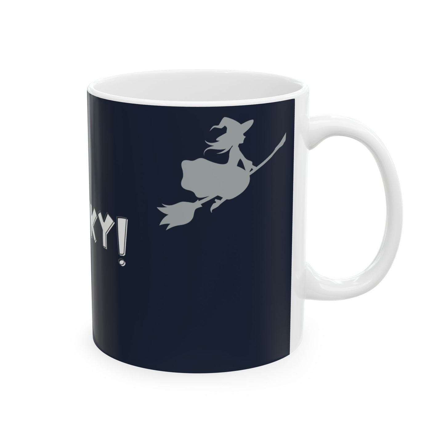 Halloween SPOOKY Ceramic Mug | Dark Grey