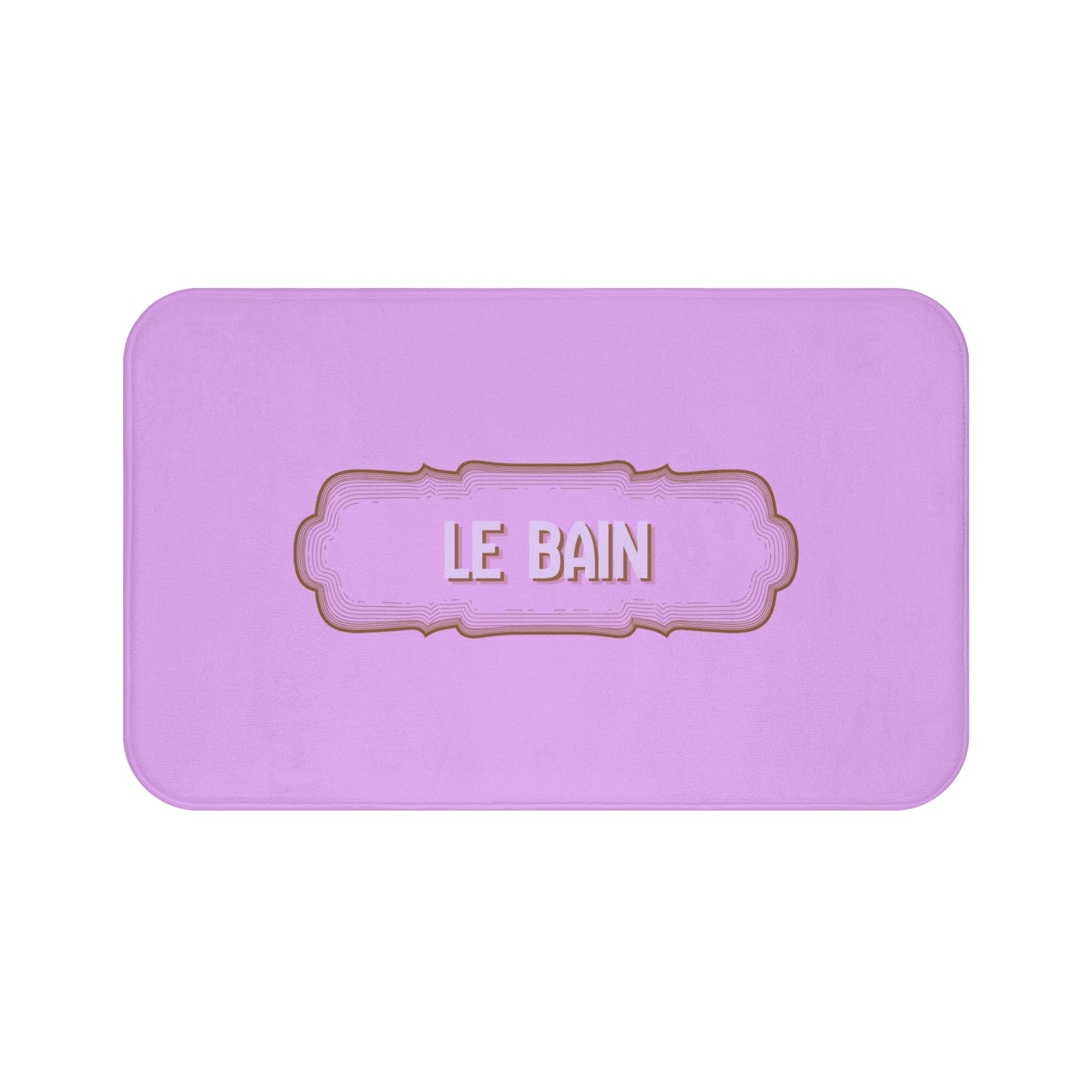 Le Bain Lilac Bath Mat — French Bathroom Décor, Soft Plush Floor Mat