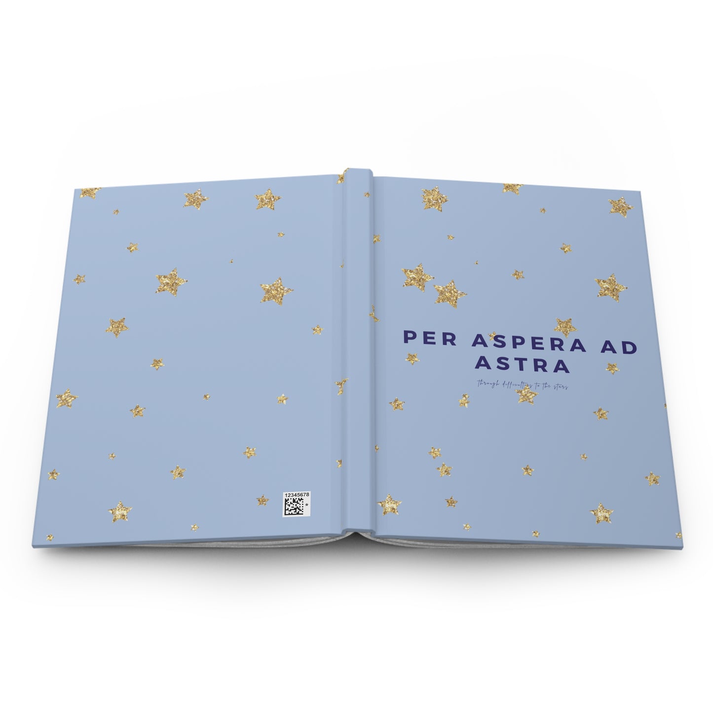 Hardcover Journal Matte - Per aspera ad astra - Latin Quote