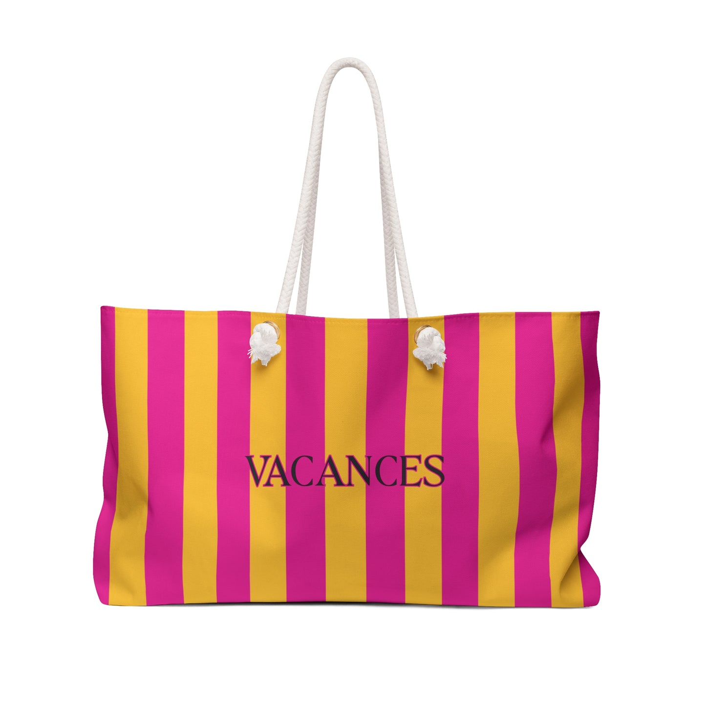 Hot Pink Stripped Vacation Tote 