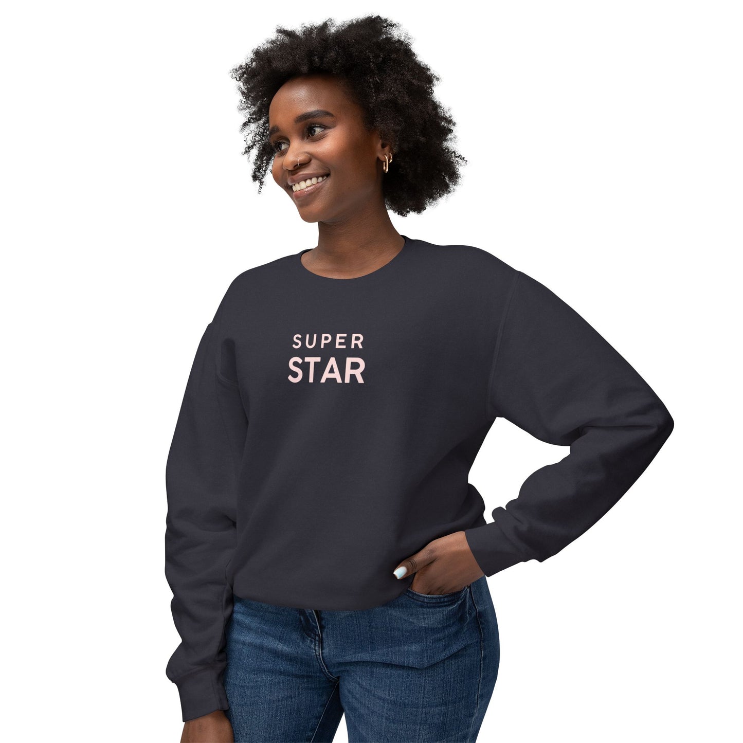 Super Star Ladies Sweatshirt, Comfort Colors